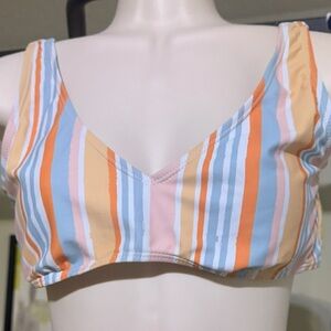 Striped Bikini Top (fits like a Small)